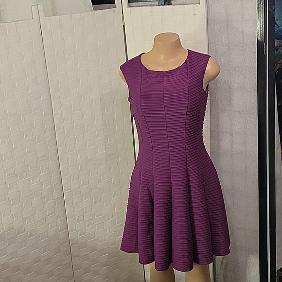 BRAND NEW GABBY SKYE SLEEVELESS ROUNDNECK LINE GOLD ZIP CLOSURE  DRESS - Picture 11 of 15